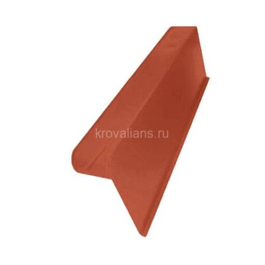 BRAAS Боковая Облегченная черепица с креплением правая, красный 25 шт/упаковка