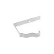 Держатель желоба Металл Профиль Модерн карнизный 120х86х170 (4мм) (RAL 9010, белый) /1 шт/
