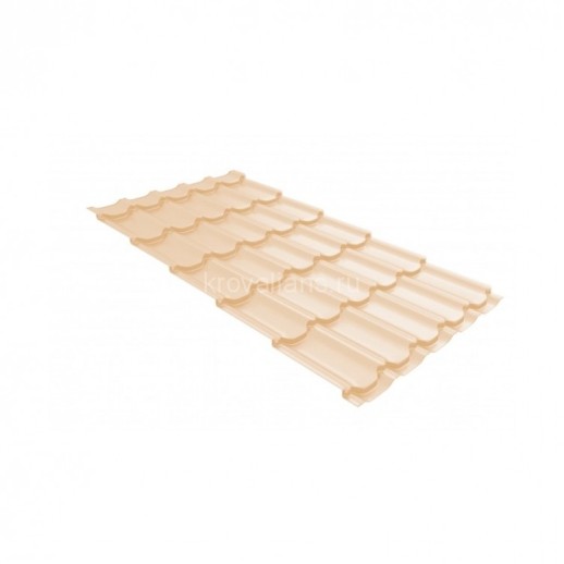 Металлочерепица Grand Line (Гранд Лайн) квинта плюс c 3D резом 0,45 PE RAL 1015 /1 кв.м./