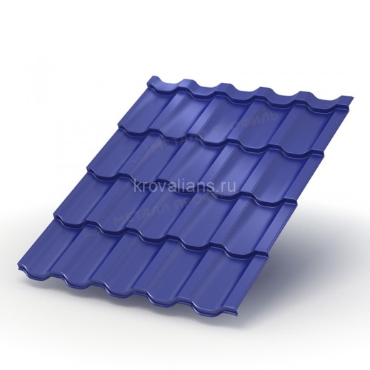 Металлочерепица МеталлПрофиль Трамонтана-S (PURMAN-20-Citrine-0.5) /1 кв.м/