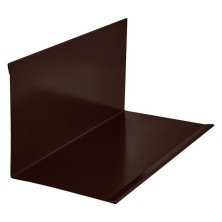 Примыкание к стене 115х115 L=2м РЕ RAL 8019 (Фартук S4 new)