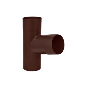 Тройник AquaSystem (Аквасистем) Pu 125/90 ral 8017 1 шт