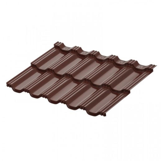 Профиль модульный AquaSystem Гётеборг 1205х765 мм PE Glance Zn140 0,45мм RAL 8017