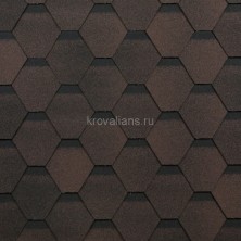 Гибкая черепица Шинглас (Shinglas) Оптима (Коричневый) /1 кв.м/