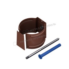 Держатель трубы (на кирпич) МЕТАЛЛ ПРОФИЛЬ GRANDSYSTEM D90 Ral 8017