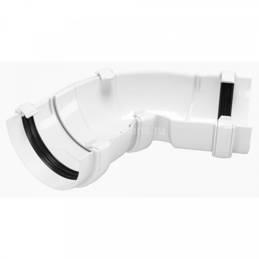 GL Rohrfit 120/80 Угол желоба универсальный, белый RAL 9003