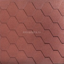 Гибкая черепица Katepal KL 3 м2 Красный 39уп./пал.