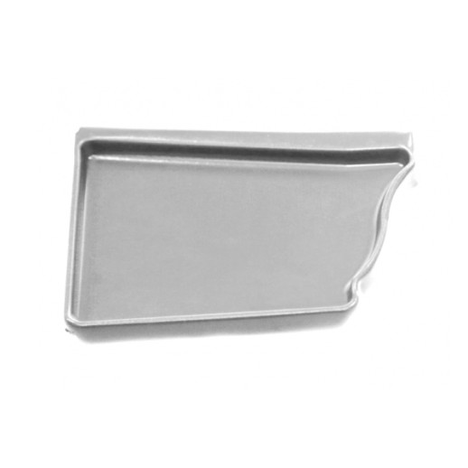 Заглушка желоба левая Optima Прямоугольная Grand Line (Гранд Лайн) ral 9003 1 шт