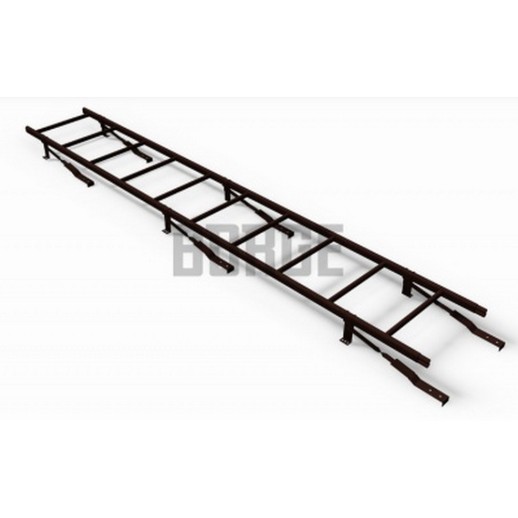 Ступень кровельная BORGE, для черепичной кровли, коричневый (RAL 8017)