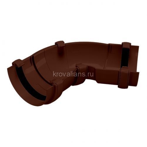 GL Rohrfit 120/80 Угол желоба универсальный, коричневый RAL 8017