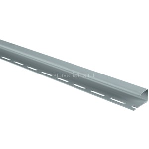 Планка J-trim Альта-Профиль Альта-сайдинг 3,00м (Светлосерый) /1 шт/