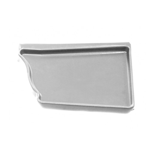 Заглушка желоба правая Optima Прямоугольная Grand Line (Гранд Лайн) ral 9003 1 шт