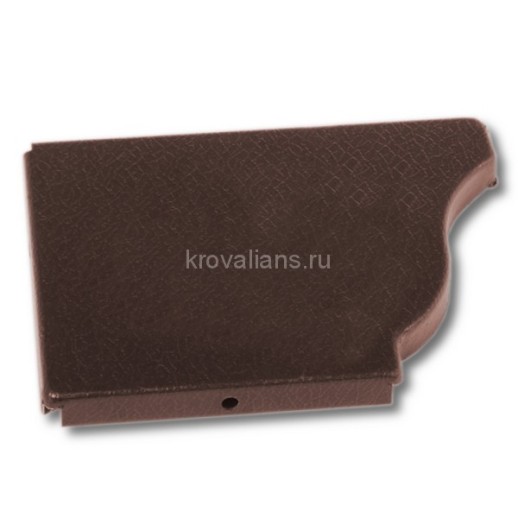 МП GS Заглушка желоба, RAL 8017, коричневый