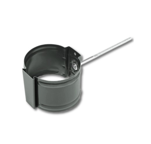 Держатель трубы Металл Профиль Престиж 125/100 (кирпич) ral 7024   1 шт