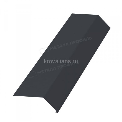 МеталлПрофиль Планка карнизная 100х69х2000 (Полиэстер-01-7024-0.45) /1 шт/