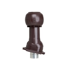 Gervent Готовый комплект, изолир., кровли PROF-21,  125/160 Н=350мм, коричневый RAL 8017 Static