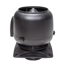 Vilpe FLOW 125S  вентиляционный  выход + основание 250х250 черный