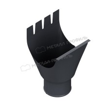 Воронка выпускная МЕТАЛЛ ПРОФИЛЬ Foramina 150/100 RAL 7024, серый