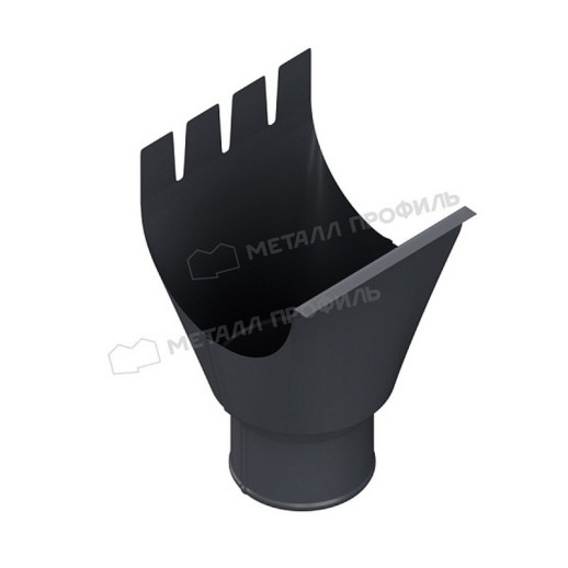 Воронка выпускная МЕТАЛЛ ПРОФИЛЬ Foramina 150/100 RAL 7024, серый