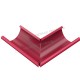 Угол желоба наружный МЕТАЛЛ ПРОФИЛЬ Foramina PUR 150/100 RAL 3005, красное вино