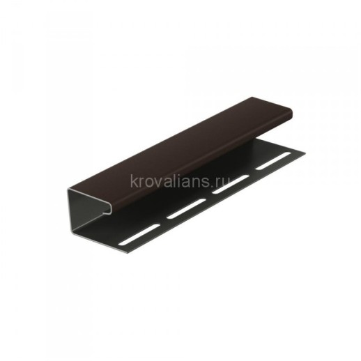 Docke-R Фасадный J-профиль 30 мм, Шоколадный, 36шт/уп