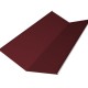 Планка ендовы нижней 300х300 0,5 Velur20 RAL 3005 красное вино