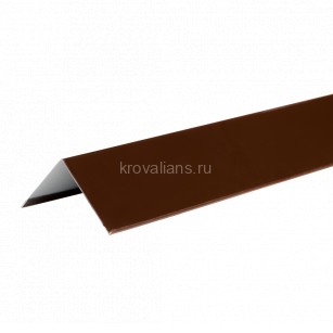 ТехноНИКОЛЬ Уголок металлический внешний HAUBERK, Коричневый 8017, 50*50*1250