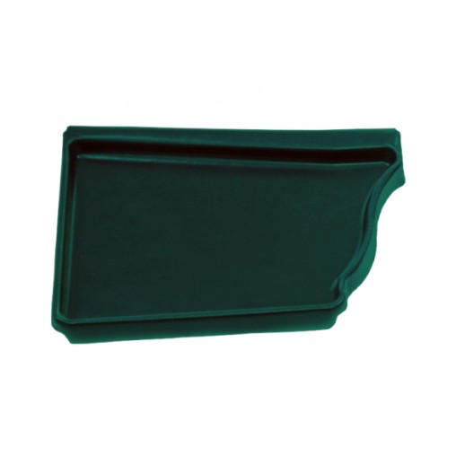 Заглушка желоба левая Optima Прямоугольная Grand Line (Гранд Лайн) ral 6005 1 шт