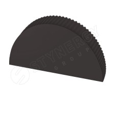 Заглушка к полукруглому коньку простая Stynergy (Стинержи) (Стальной Кашемир Matt-RR32-0.5) /1 шт/