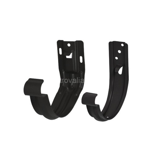 AS PU MATT 125/90 Крюк желоба универсальный с компл. крепления, RR-33 Matt