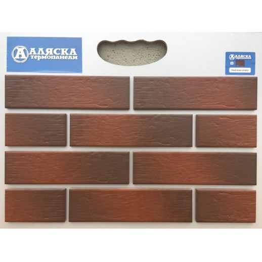 Термопанель АЛЯСКА Cloud braun struktur (1,140х0,596х60мм) 0,65м2 60шт/палл