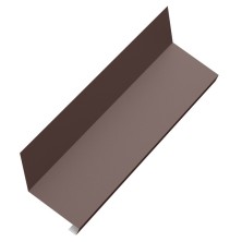 Планка примыкания нижнего к трубе AQUACLICK 150х200х35х30х2000 PE Rooftop Бархат 0,5 мм Zn180 RAL8017