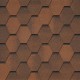 Гибкая черепица Tegola Veneto UNICA Marrone 423 2.86м2
