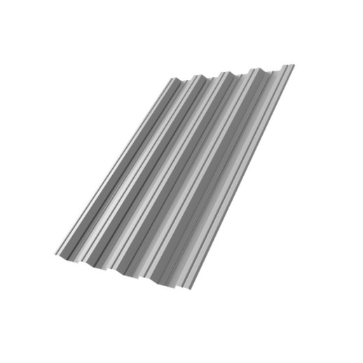 Профнастил HC44A 0,5 Satin RAL 9006 бело-алюминиевый