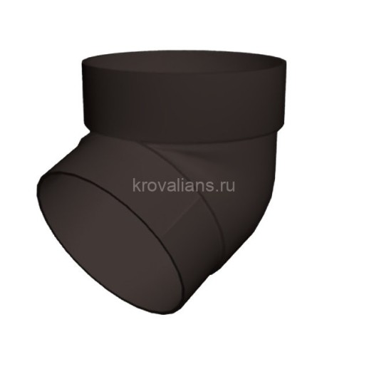GL Standart 120/87 Колено трубы 67 град. ПВХ Grand Line коричневое (RR 32) (36 шт./уп.)