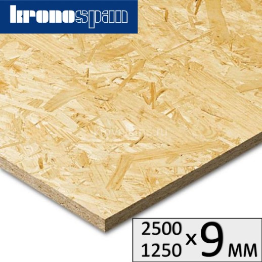 OSB 9х2500х1250 Кроношпан Могилёв 78шт/пал