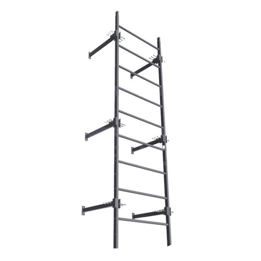 Секция пожарной лестницы NewLine 800, 3м, неоцинк., серый графит (RAL 7024)