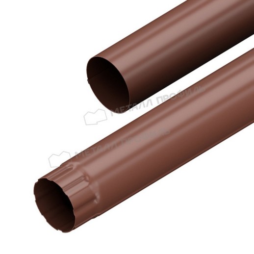 Труба водосточная МЕТАЛЛ ПРОФИЛЬ GRANDSYSTEM D90х3000 Ral 8017