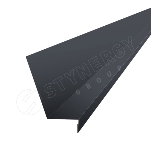 Планка для бокового примыкания 2000 Фальц Stynergy (Стальной Кашемир Matt-7024-0.5)