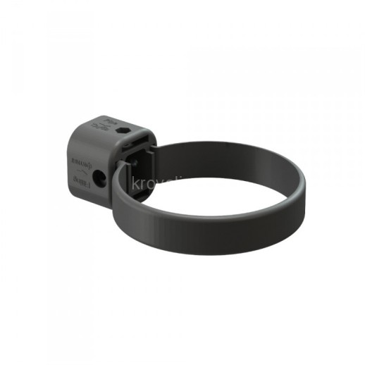 Docke LUX 140/100 мм Хомут универсальный Графит