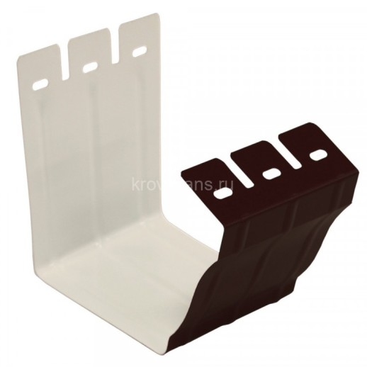 Соединитель желоба 127мм PE RR 32 темно-коричневый