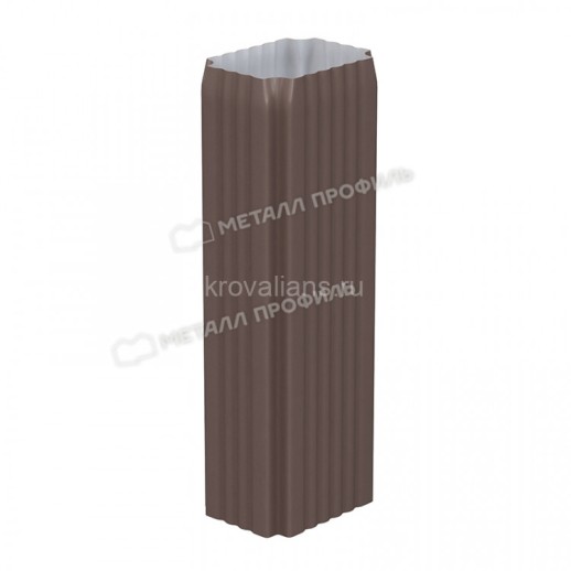 МП GS Труба соединительная D90x1000, RAL 8017, коричневый