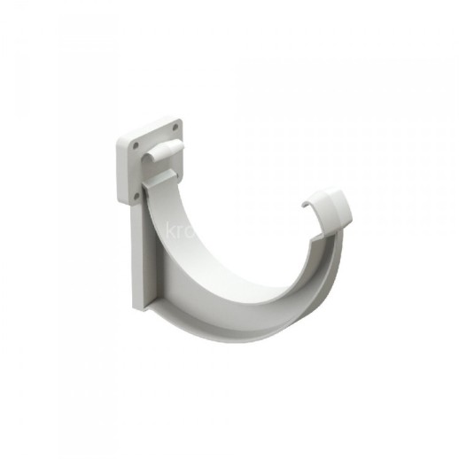 Кронштейн желоба LUX 140/100 мм металлический 300 мм Белый, 30шт/уп
