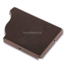 Заглушка желоба правая Металл Профиль Модерн (RAL 8017, коричневый) /1 шт/