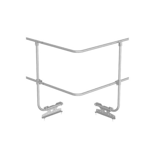 Угол соединения для трубы ограждения BORGE цинк, 90гр.