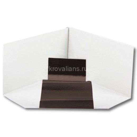 МП GS Угол желоба внутренний 90, RAL 8017, коричневый