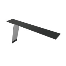 Планка карнизная фальц Grand Line 130х80 0,5 Rooftop Бархат RAL 7016 антрацитово-серый (2м)