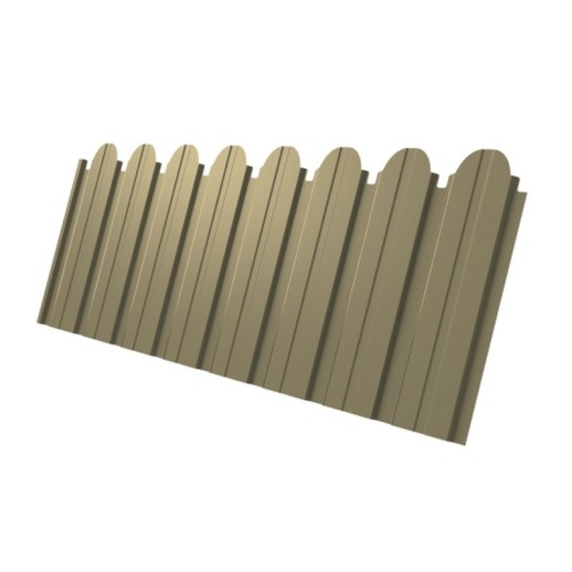 Профнастил C10A фигурный 0,4 PE RAL 1014 слоновая кость