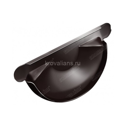 Optima 125/90 Заглушка торцевая универсальная, 125мм RAL 8017 шоколад