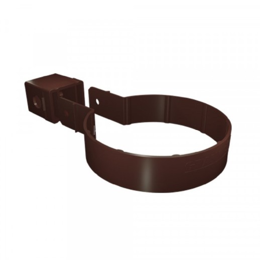 GL Standart 120/87 Хомут трубы Kliker ПВХ Grand Line Premium шоколадный (RAL 8017) (120 шт./уп.)